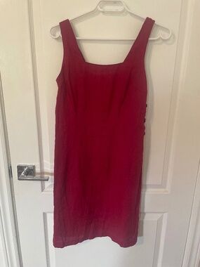Vibrant linen vintage summer dress